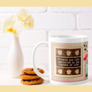 Mug Message spécial ami Bouquet floral