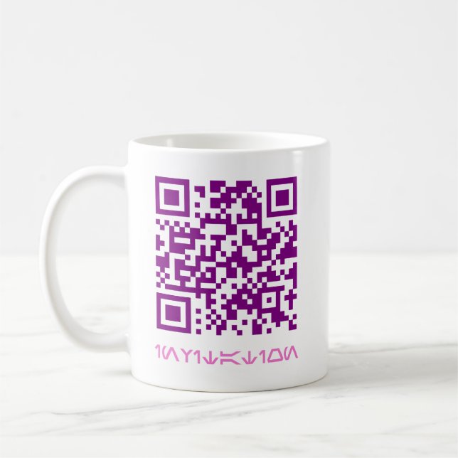 Mug Message.w du code QR Invitation Hoco (Gauche)