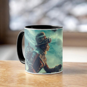 Mug Messager d'hiver Steampunk Fantastique Victorien