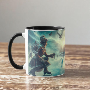Mug Messager d'hiver Steampunk Fantastique Victorien