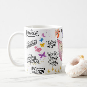 Mug messages et thèmes d'enseignant Prof va enseigner