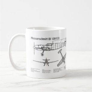 Mug Messerschmitt Bf 109 - Plan d'avion BD