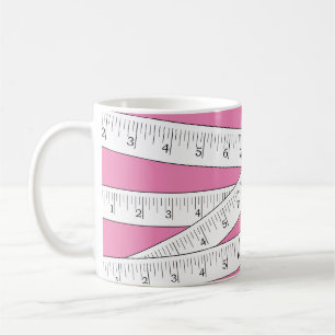 Mug Mesure sur bande Novelité rose