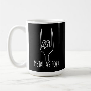 Mug Métal comme Fork Drôle Rock sur la conception de c