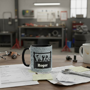 Mug Métal galvanisé avec boîte à outils personnalisée