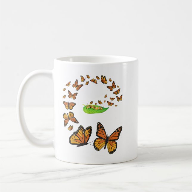Mug Métamorphose colorée - Butterfli à papillon (Gauche)