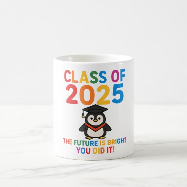 Mug Mete 2025 Graduation de pingouin (Centre)