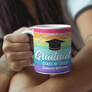 Mug Mete Rainbow Graduate Custom LGBTQ Graduate