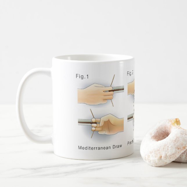 Mug Méthodes Dessin Bows Kyudo tir à l'arc Yumi Bow Dr (Avec donut)