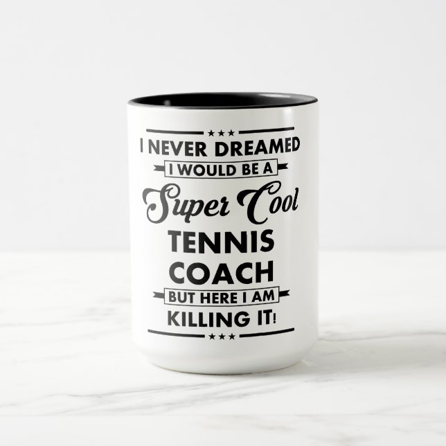 Mug Métier/Profession drôle Super Entraîneur Cool (Centre)