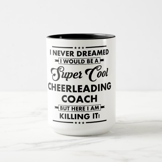 Mug Métier/Profession drôle Super Entraîneur Cool (Centre)