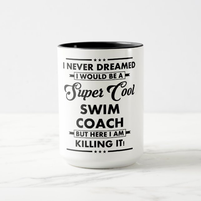 Mug Métier/Profession drôle Super Entraîneur Cool (Centre)