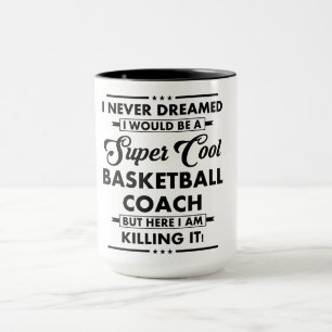Mug Métier/Profession drôle Super entraîneur de basket
