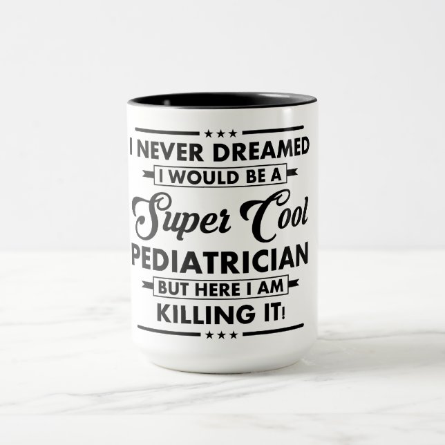 Mug Métier/Profession Drôle Super Médecin Cool (Centre)