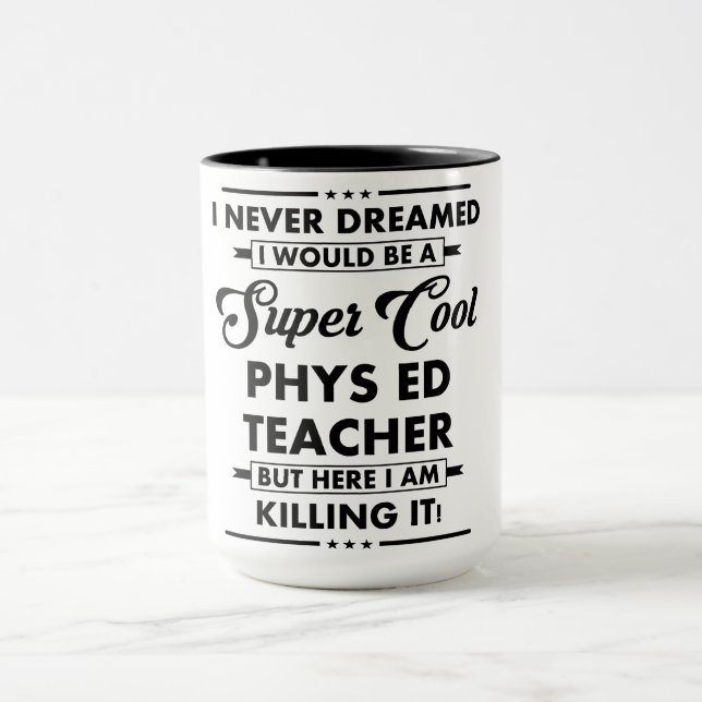 Mug Métier/Profession drôle Super Prof Cool (Centre)