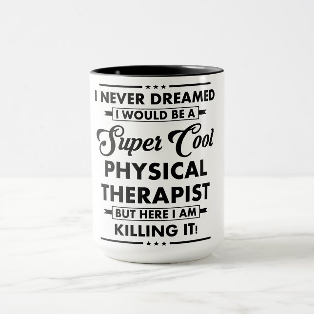 Mug Métier/Profession Drôle Super Thérapeute Cool (Centre)