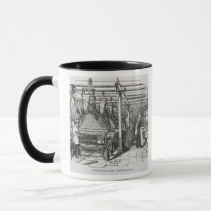 Mug Métiers à tisser de puissance de jacquard