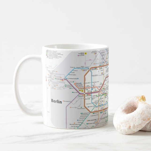 Mug Métro de Berlin (Avec donut)