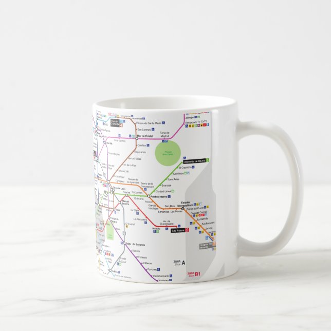 Mug Métro Madrid (Droite)