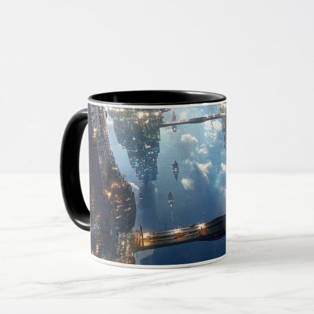 Mug Métropole flottante dans le ciel (Devant gauche)