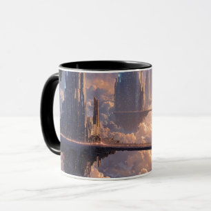 Mug Métropole flottante dans les nuages