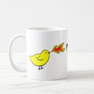 Mug Mettez le feu aux poulets de respiration de la