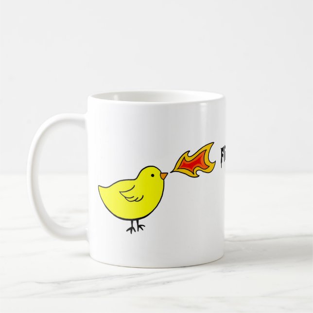 Mug Mettez le feu aux poulets de respiration de la (Gauche)