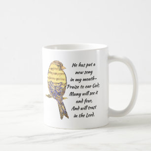 Mug Mettez une chanson dans mon coeur Bible Écriture O