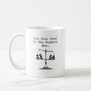 Mug Mettez Votre Tête Dans Les Nombres Axé Sur Les Mat
