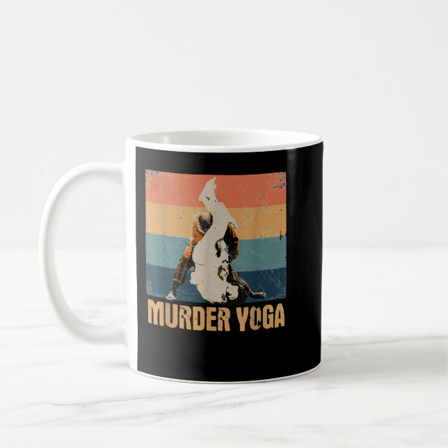 Mug Meurtre Yoga brésilien Jiu Jitsu Bjj Clas de lutte (Gauche)