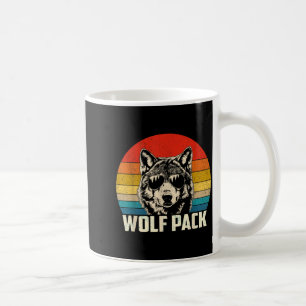 Mug Meute de loups hommes hurlement loups femmes enfan