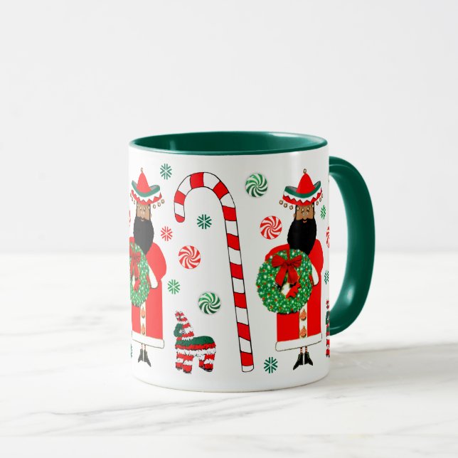 Mug Mexicaine Feliz Navidad Père Noël (Devant droit)