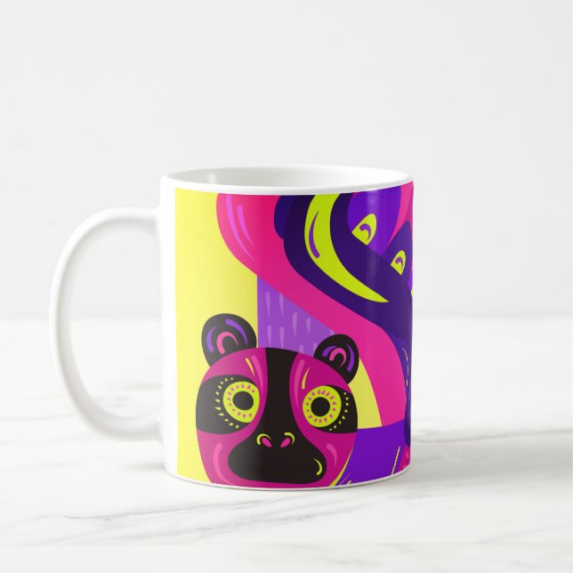 Mug mexicaine multicouleur renard folk art sur (Gauche)