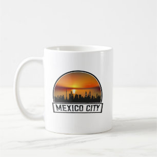 Mug Mexico CDMX Vintage Sunset Skyline