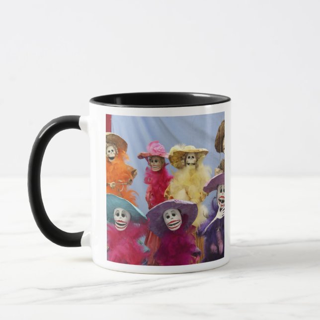 Mug Mexique. Catrinas squelettiques, figures célébrant (Gauche)