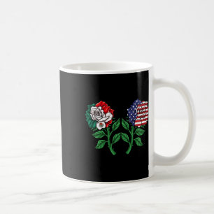 Mug Mexique Drapeau mexicain Drapeau américain Rose 3