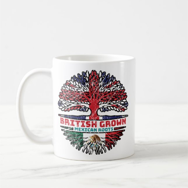Mug Mexique Mexique Royaume-Uni British Tree (Gauche)