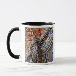 Mug Mexique, Queretaro. Détail à l'intérieur d'un orné