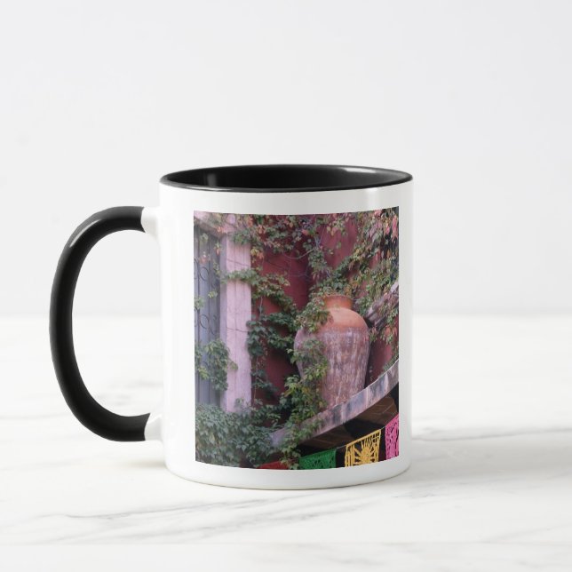 Mug Mexique, San Miguel de Allende, Ivy, pot d'argile, (Gauche)