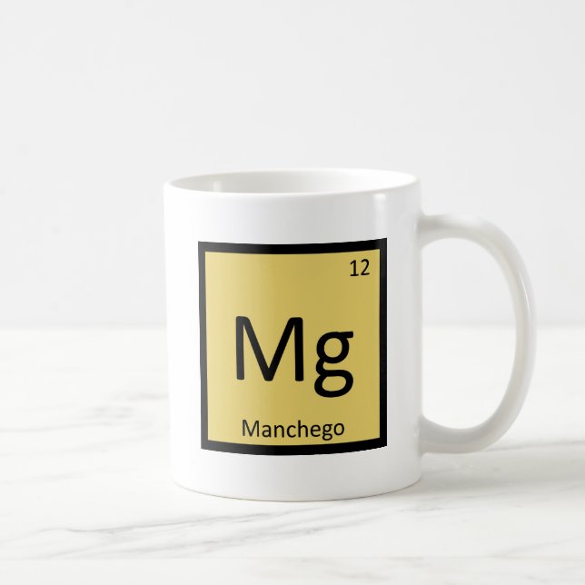 Mug Mg - Chimie du fromage de Manchego Tableau périodi (Droite)
