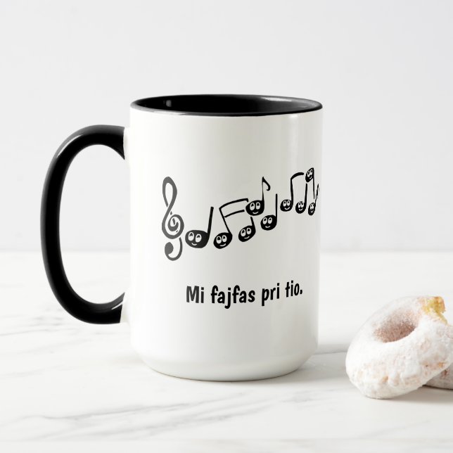 Mug Mi fajfas pri tio. (Avec donut)