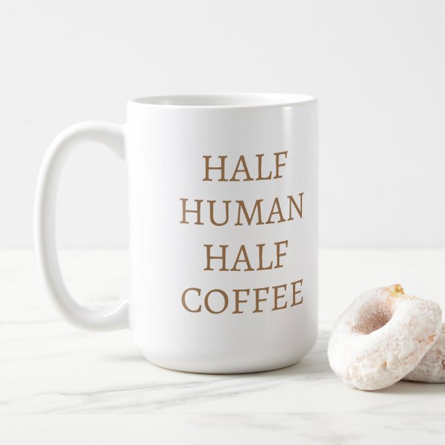 Mug Mi-homme mi-tasse de café (Avec donut)