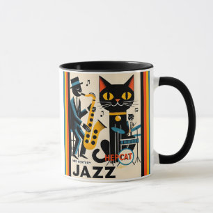 Mug Mi siècle Jazz Age HepCat Chat Noir