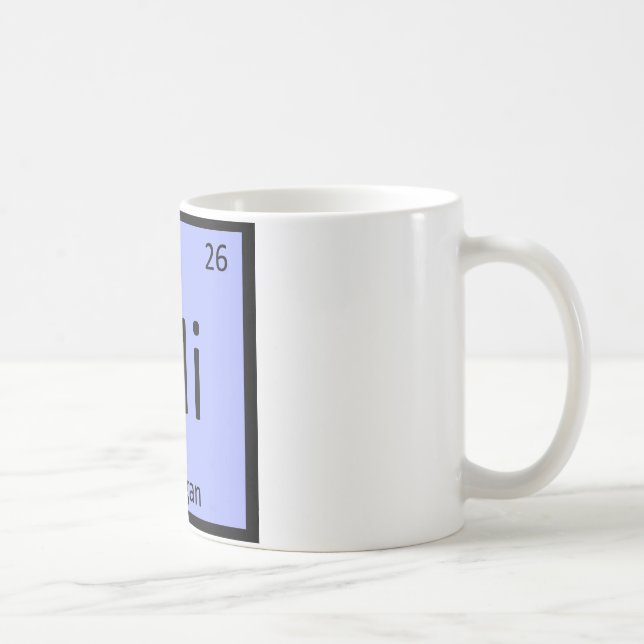 Mug Mi - Tableau périodique de chimie de l'État du Mic (Droite)