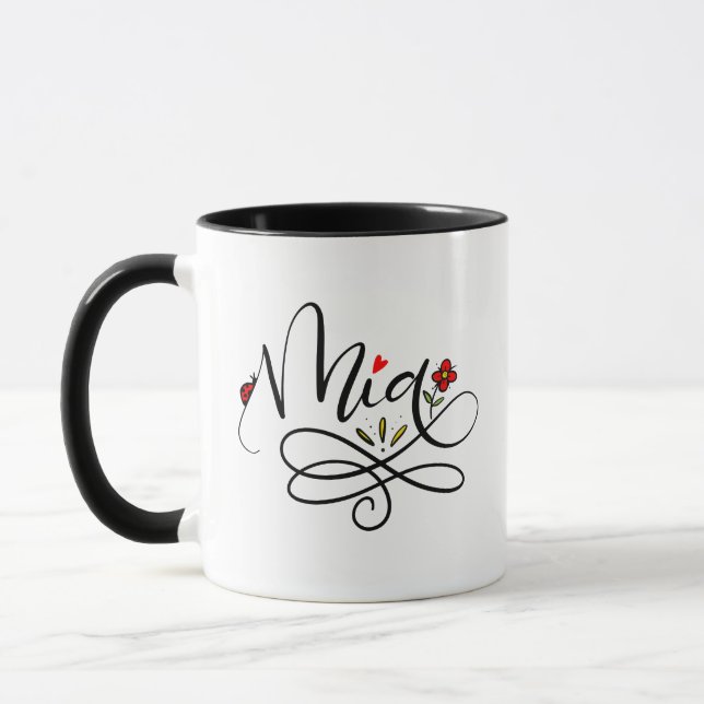 Mug Mia, Lettre main (Gauche)