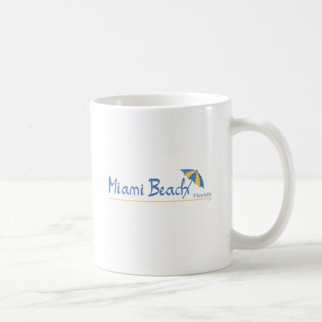 Mug Miami Beach, Floride Cool parapluie (Droite)
