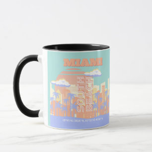 Mug Miami Beach, Voyage à Miami Art, Chambre Prépa, Pa