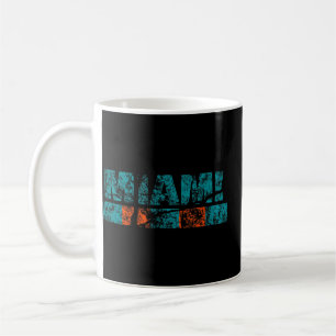 Mug Miami Florida Retro Vintage Patiné Throwback 96