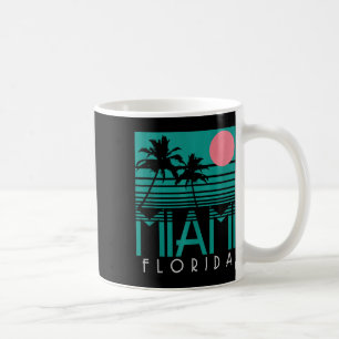 Mug Miami Floride Vintage Retro Palm Trees Beach Summe