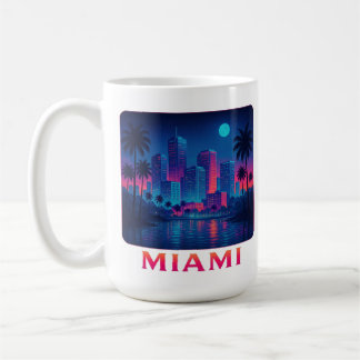 Mug Miami Moonrise - Neon Skyline Graphic Tee